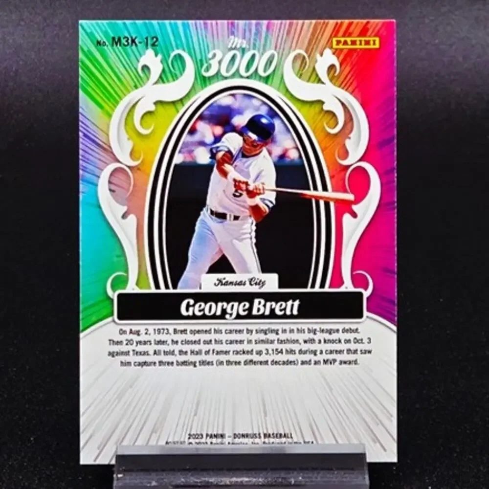 George Brett Mr. 3000 Cooperstown Rapture Pink Ice Prizm Kansas City Royals Star
